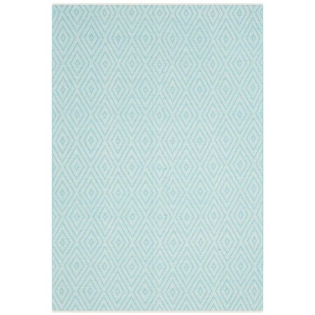 Safavieh 6 x 9 ft. Rectangle Montauk Hand Woven RugTurquoise & Ivory MTK811H-6